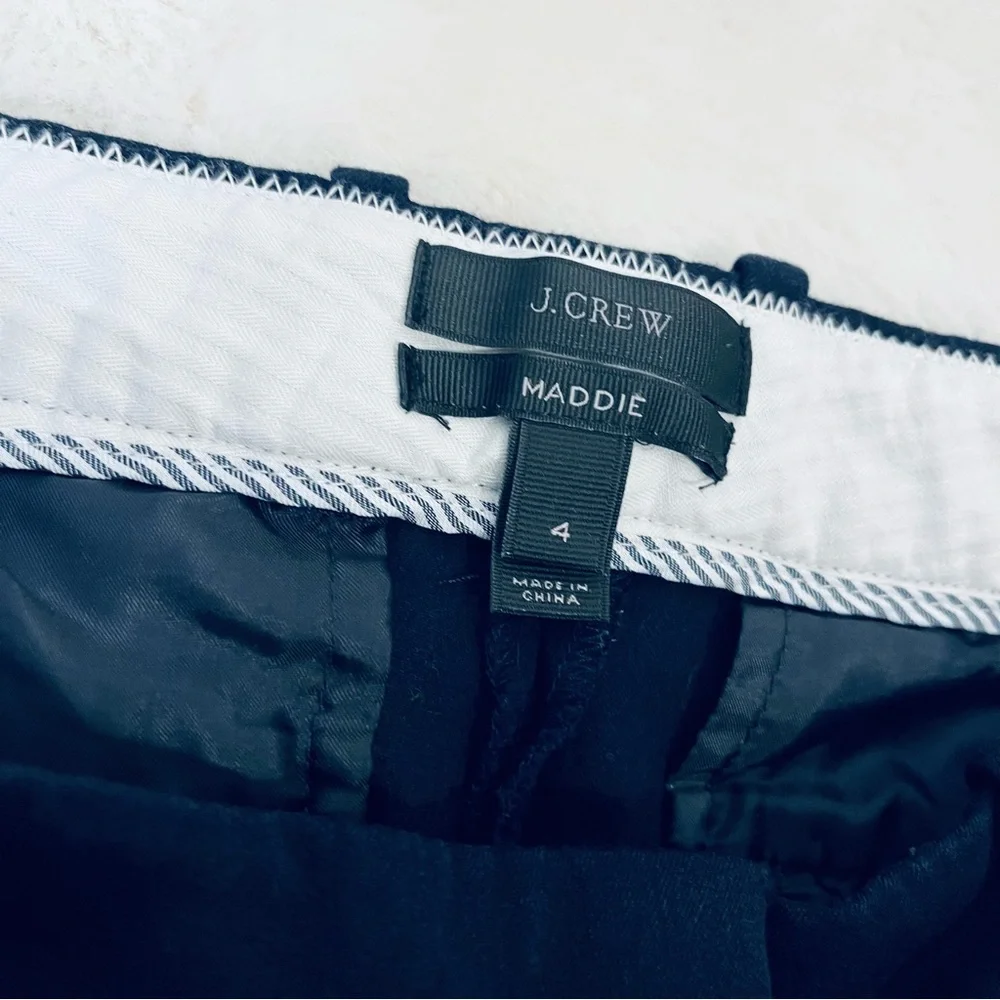 J. Crew Maddie Pant Navy Two Way Stretch Cotton Chinos Size 4
